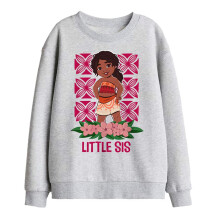 (7-8 Years, Athletic Heather) Moana 2 Childrens/Kids Little Sis Simea Sweatshirt