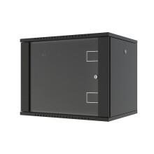 Lanview Quick Assembly Unassembled 19" 9U Rack Wall Mount W:600 x D:450 x H:512mm - Black