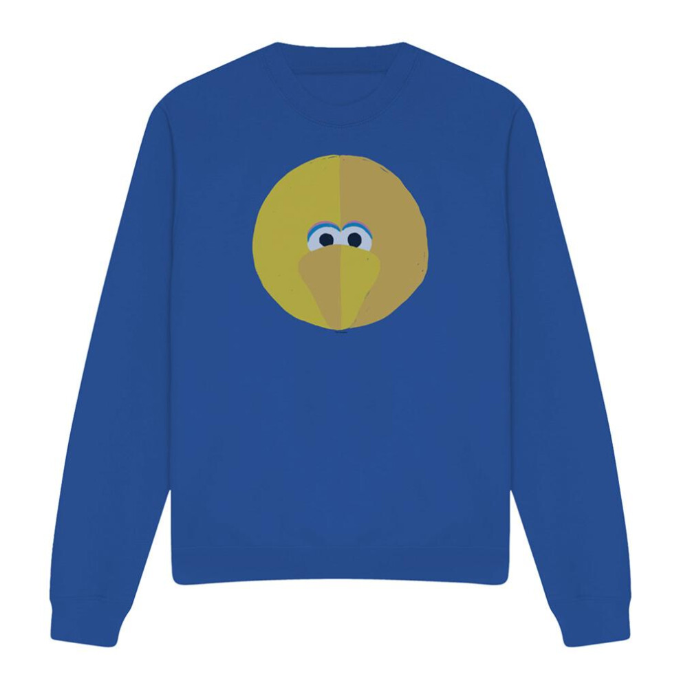 Sesame Street (S, Royal Blue) Unisex Adult Big Bird Beak Sweatshirt