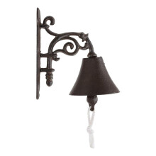 Dinnerglocke für Außenbereich, Rustikale Große Türklingel Aus Gusseisen Zur Wandmontage Aus Metall für Bauernhäuser im Außenbereich, Dekorative