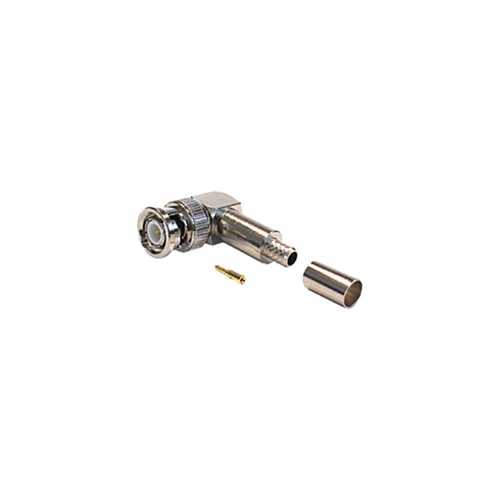 Cablenet Bnc Right Angle Crimp Plug Rg59 Turned (Pk 100) 5056750319133
