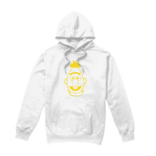 (XXL, White) Sesame Street Unisex Adult Hoodie