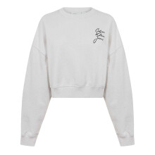Calvin Klein Womens/Ladies Institutional Drop Shoulder Crop Sweatshirt