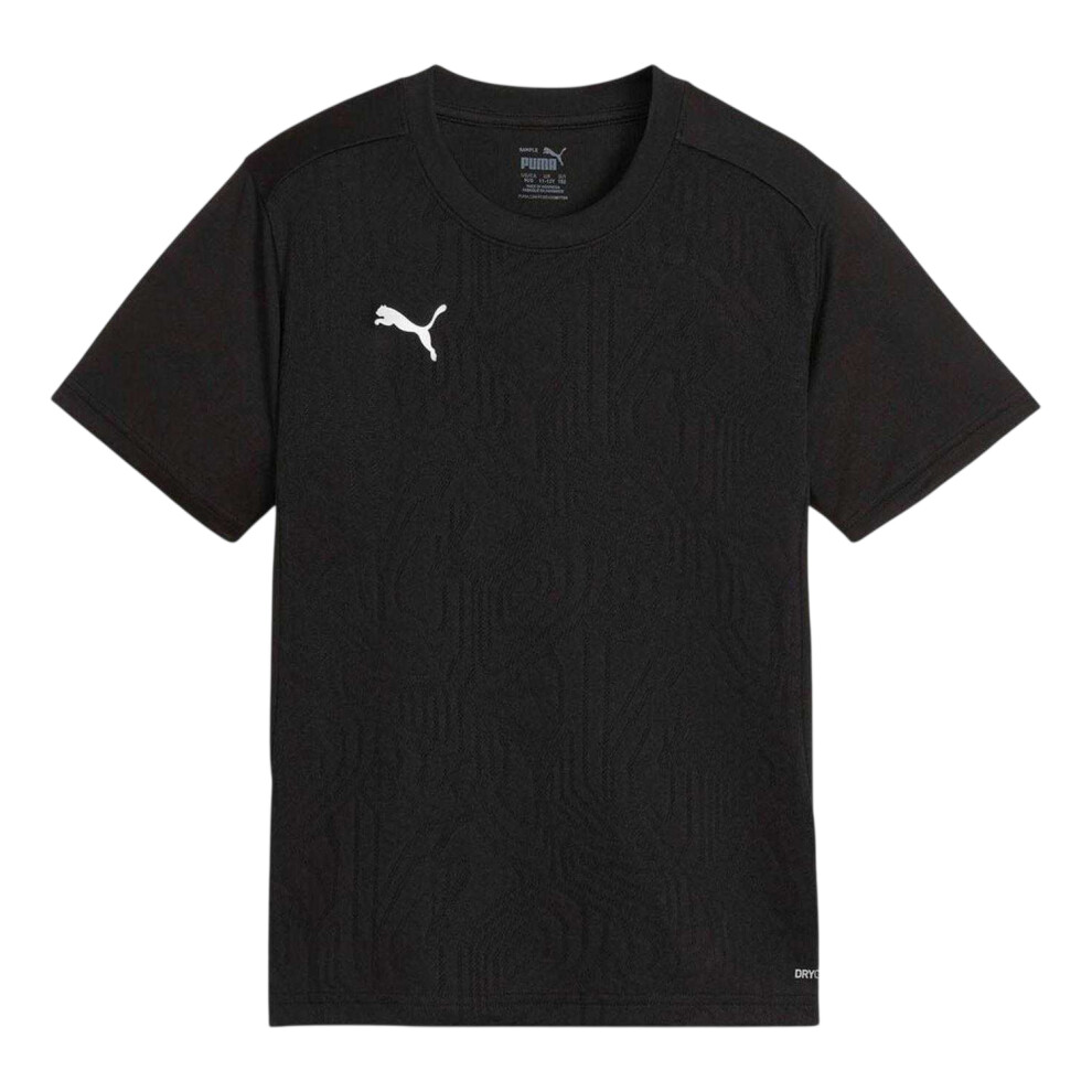 Puma (13-14 Years, Black) Childrens/Kids Embossed Jacquard Regular Jersey