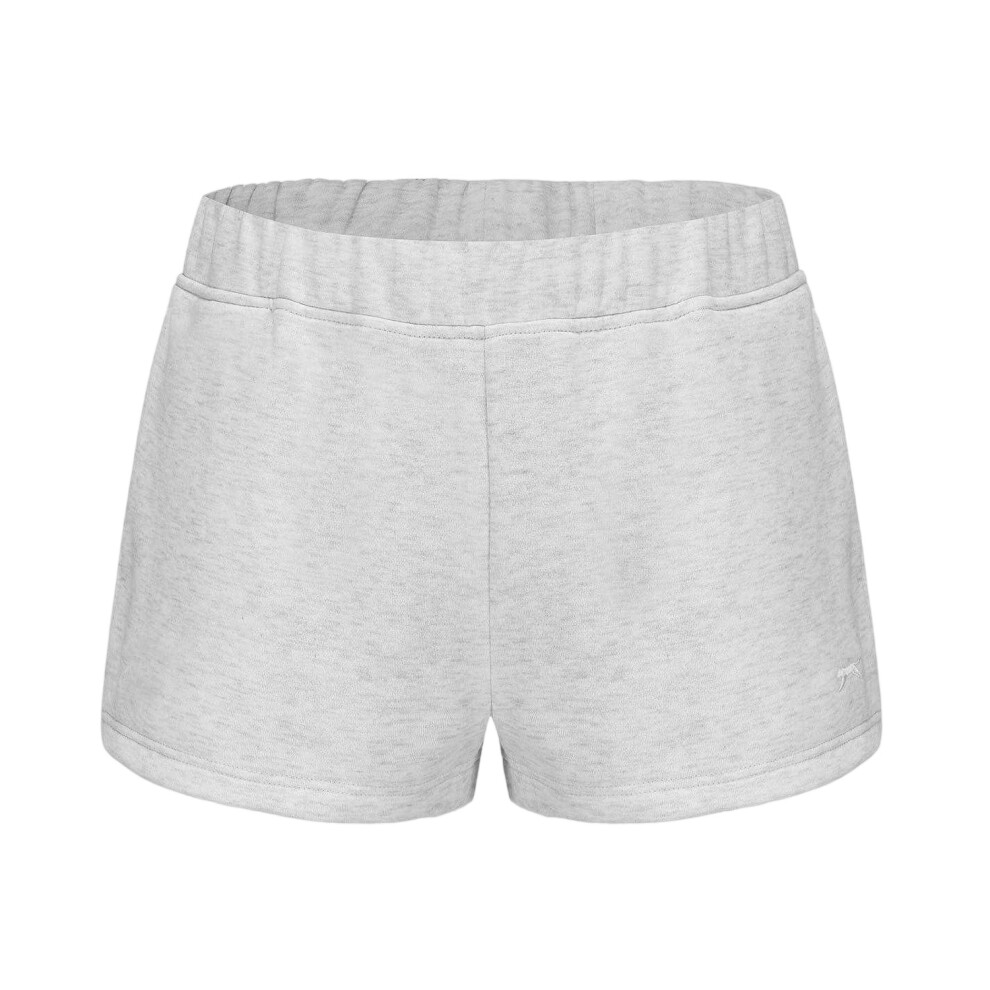 Slazenger (14 Uk, Ice Marl) Womens/Ladies Fleece Shorts Grey