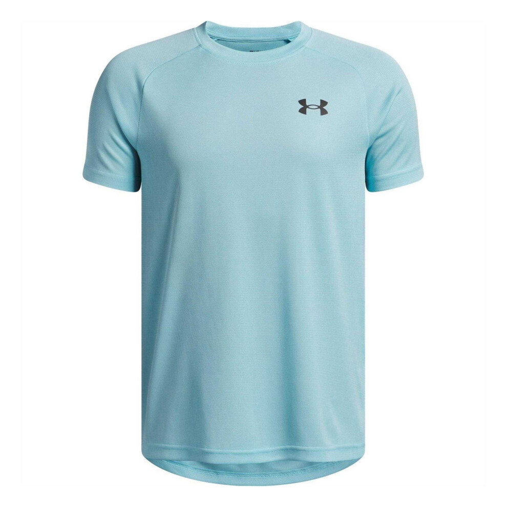 Under Armour (13 Years, Blue/Black) Childrens/Kids Tech Logo Regular T-Shirt Black