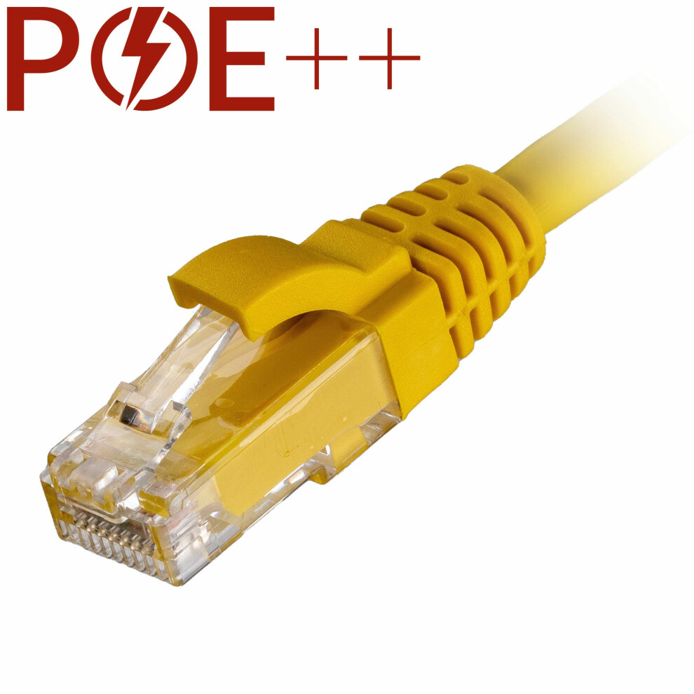 Cablenet 1M Cat6 Rj45 U/Utp Lsoh 24Awg Snagless Booted Patch Lead Yellow 5056750325202