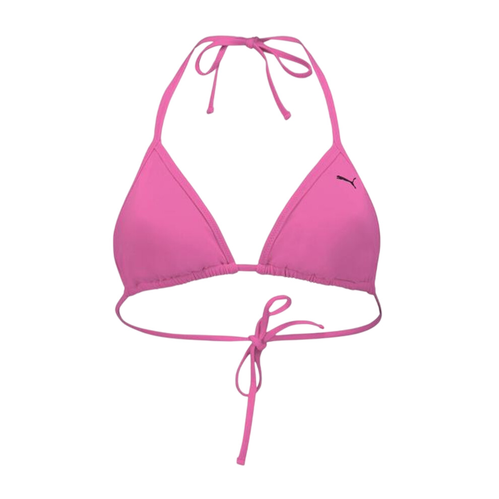 Puma (12 Uk, Fluorescent ) Womens/Ladies Tri-Fold Triangle Cups Bikini Top Pink