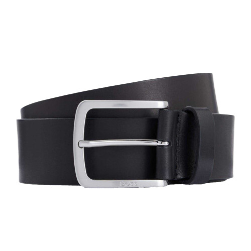 Boss Mens Logo Leather Pin Belt