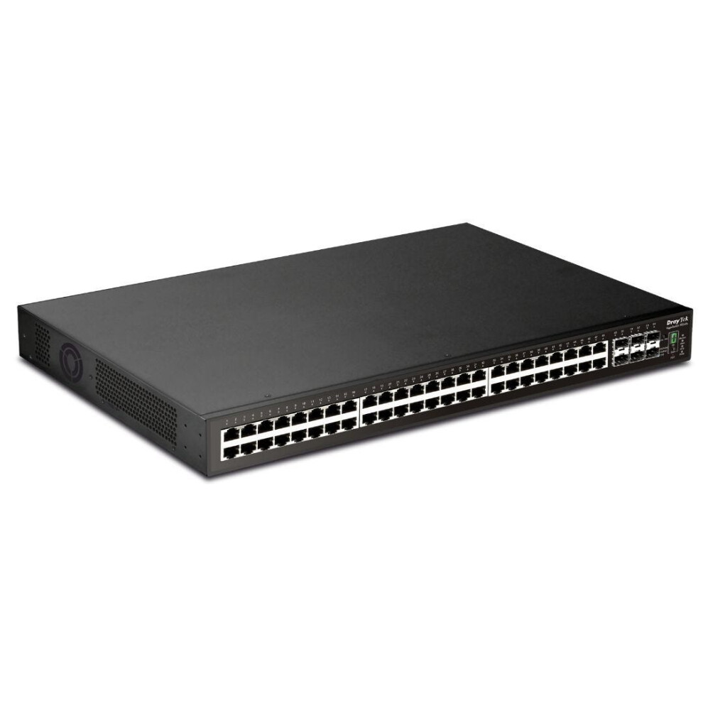 Draytek Vigorswitch P2542x Managed L2+ Gigabit Ethernet (10/100/1000) Power Over Ethernet (Poe) 1U Black 4710484747457