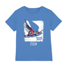 (12-13 Years, Azure) Captain America Childrens/Kids Falcon T-Shirt