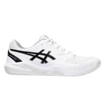 (8 UK, White/Black) Asics Mens Dedicate 8 Tennis Shoes