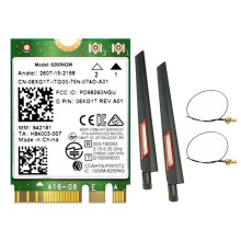 Karta WiFi 8260 8260NGW + Antena 2 X 10 DB 2,4 GHz/5 GHz 867 Mb/S 4.2 AC8260 NGFF M.2 Moduł Karty Bezprzewodowej WiFi
