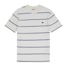 (L, Off White) Ellesse Mens Verri Striped T-Shirt