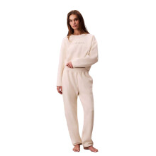 (16 UK R, Ivory) Calvin Klein Womens/Ladies Quilted Jogging Bottoms
