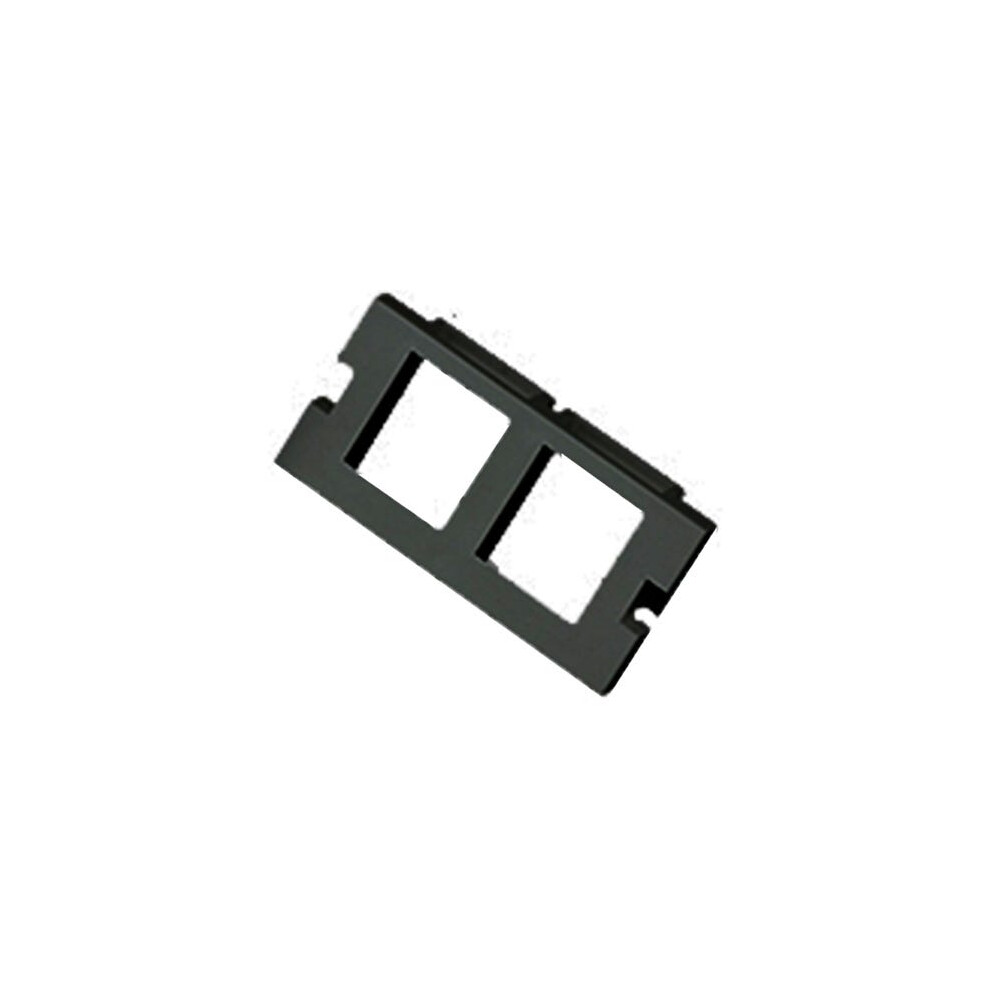 Cablenet 25X50mm Keystone Flat Adaptor 2 Port Black 5056750323208