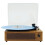 Record Player Multi-Functional Vintage Turntable Phonograph Wooden Vinyl Record Audio Player EU Plug 1