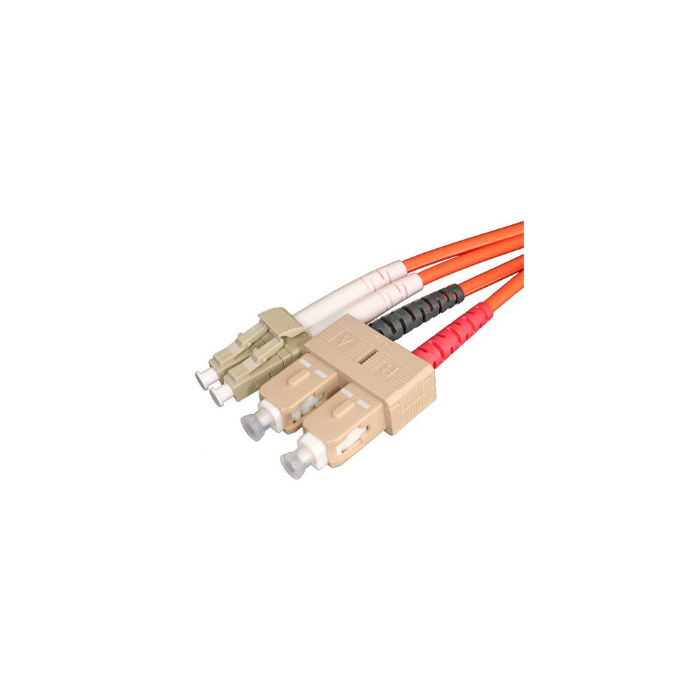 Cablenet 1M Om1 62.5/125 Lc-Sc Duplex Lsoh Fibre Patch Lead Orange 5056750311625