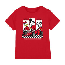 (3-4 Years, Red) Disney Childrens/Kids Race League Mickey Mouse & Friends T-Shirt