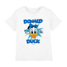(5-6 Years, White) Disney Childrens/Kids Donald Duck Face Stars T-Shirt
