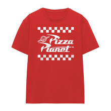 (L, Red) Toy Story Womens/Ladies Pizza Planet Takeaway Logo T-Shirt