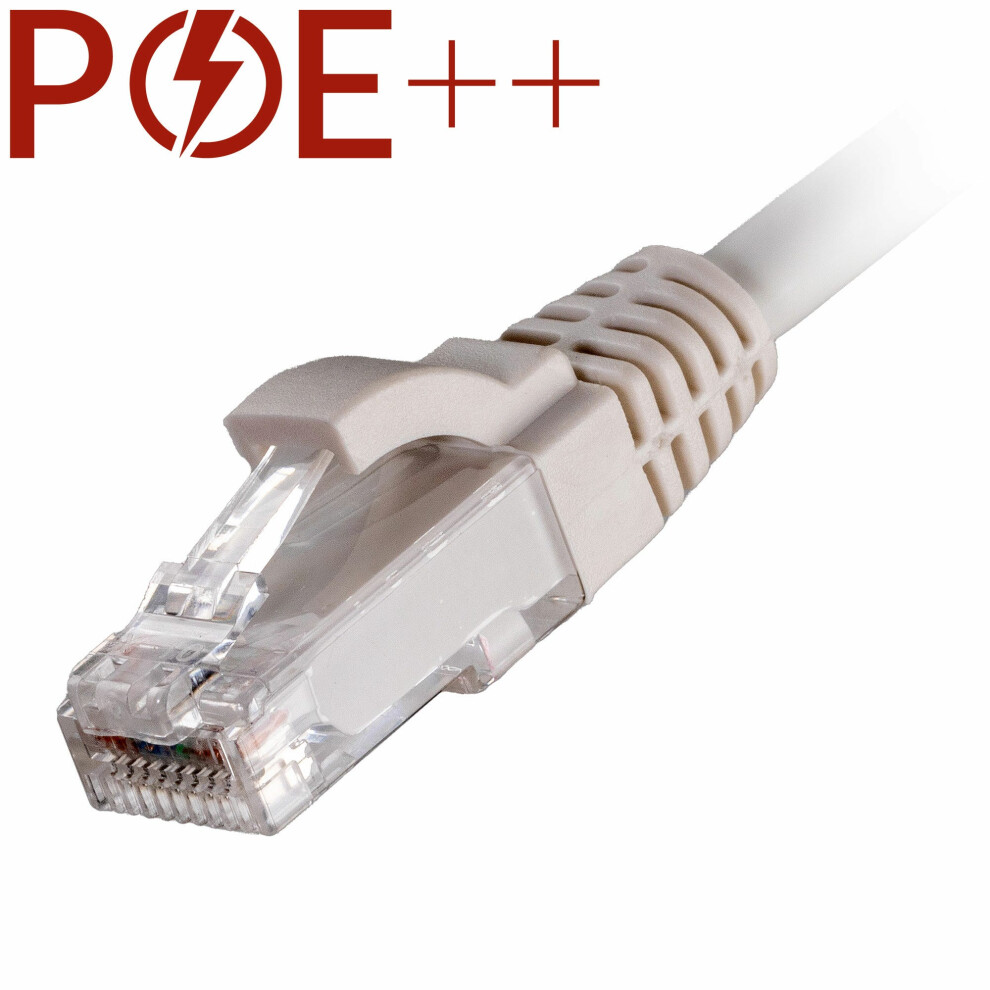Cablenet 0.3M Cat6 Rj45 U/Utp Lsoh 24Awg Snagless Booted Patch Lead White 5056750325615