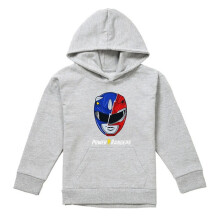 (5-6 Years, Athletic Heather) Power Rangers Childrens/Kids Spliced Head Pullover Hoodie