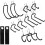 Pegboard Hooks with Extension Straps, for 1/4" Pegboard, Peg Board Tool Utility Hangers for Power Tool, Drill, Bag, Cord 1