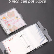 (Bling, 5in) 50100 35in Pockets Photocard Binder Sleeves Holder Organizer Photo Card Album