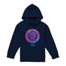 (9-11 Years, Navy) Black Panther Childrens/Kids Scratch Pull Over Hoodie
