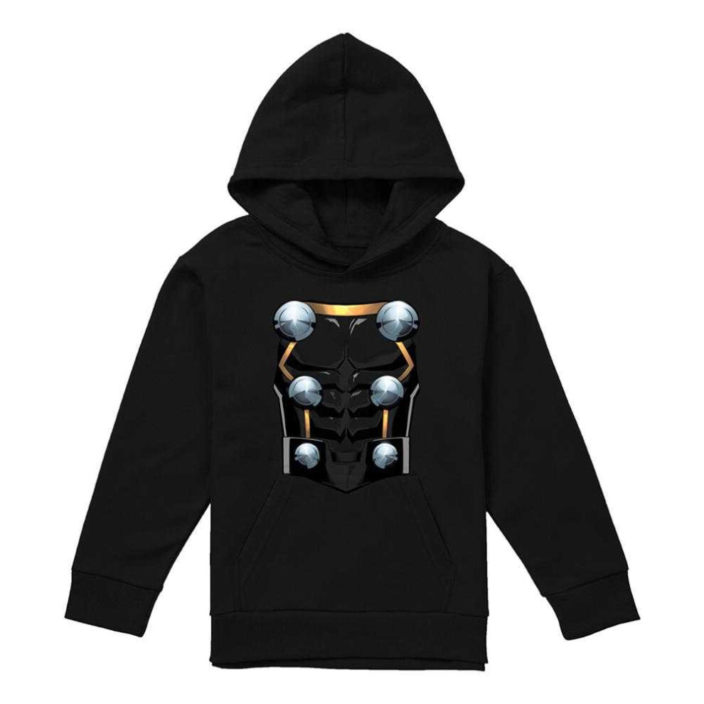 Marvel (7-8 Years, ) Childrens/Kids Thor Costume Hoodie Black