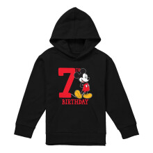 (9-11 Years, Black) Disney Childrens/Kids Mickey Mouse Shirt 7th Birthday Hoodie