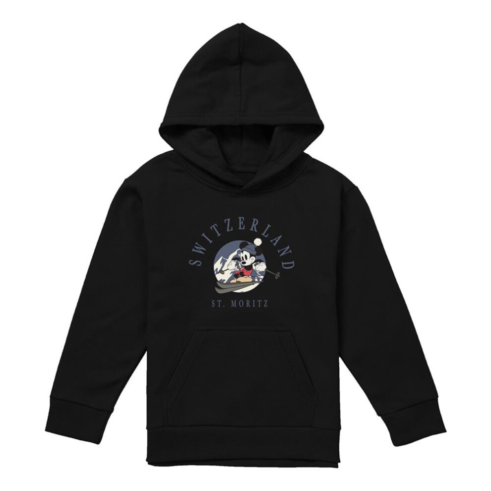 Disney (9-11 Years, Athletic Heather) Childrens/Kids Switzerland Mickey Mouse Heather Hoodie Multicoloured