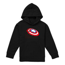 (9-11 Years, Black) Captain America Childrens/Kids First Avenger Pull Over Hoodie
