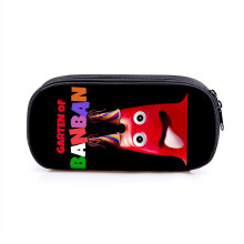 (RedandBlack) Banban Of Garten Pencil Pouch Case Waterproof Student School Gifts Stationery