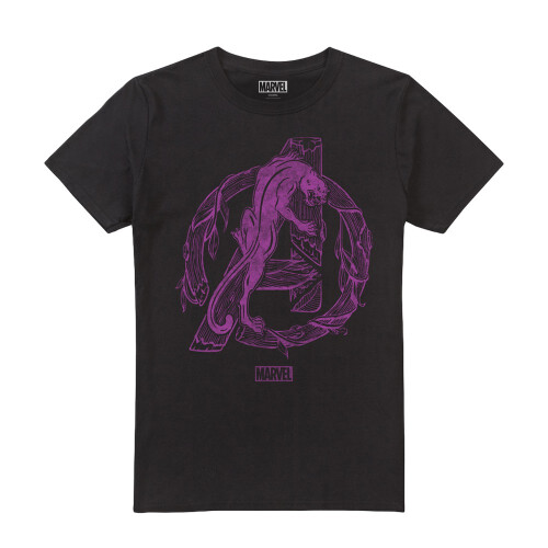 Black Panther (S, Black) Black Panther Mens T-Shirt