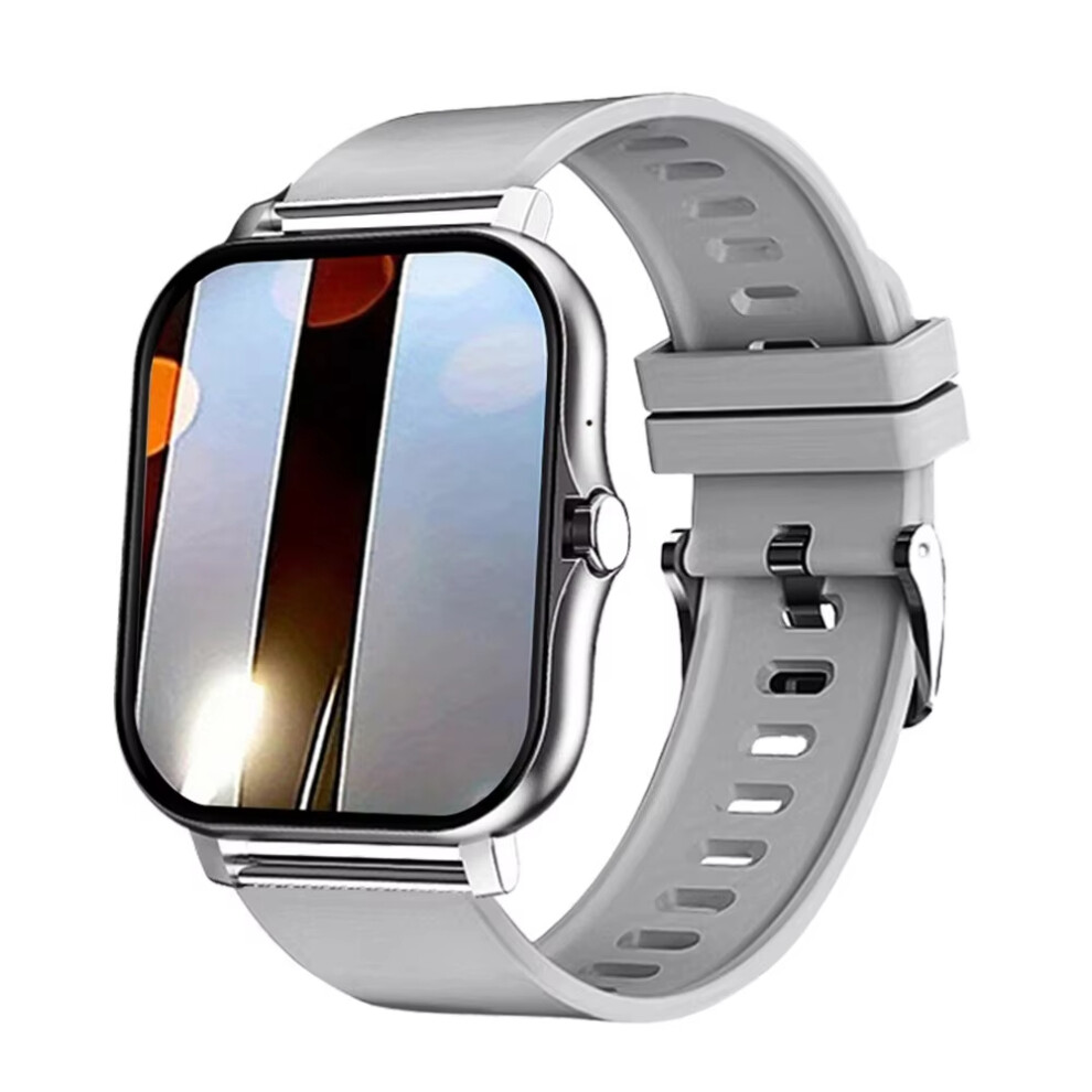(Gray) Smart Watch 1.83 Inch Hd Display Diy Watch Faces Bluetooth Call Voice Assistant Message Notification Fashion Smartwatch Gray 6900890399557