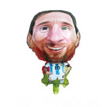 (Messi) 2026 10Pcs World Cup Cartoon Player Foil Balloon – Kids Soccer Party Decoration Gift