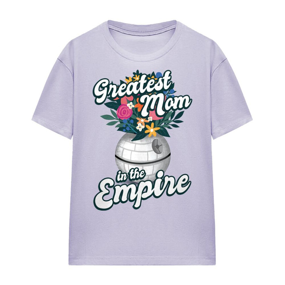 Star Wars (Xl, Lavender) Womens/Ladies Greatest Mom In The Empire Mothers Day T-Shirt Purple,Multicoloured