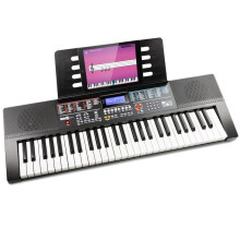 PDT RockJam 54-Key Keyboard Piano with LCD Display, Music Stand, Note Stickers & Lessons