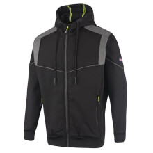 (L, Black) Lee Cooper Mens Reflective Hooded Jacket