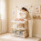 AIYAPLAY Baby Changing Table with 2 Storage Shelves White 1