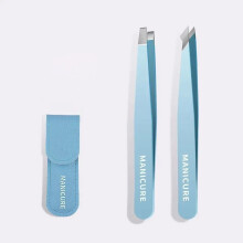 2/4Pcs High-Quality Eyebrow Tweezer Colorful Beauty Fine Hairs Puller Stainless Steel Slanted Brow Clips Removal Makeup Tools