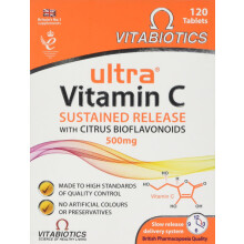 Vitamin C Tablets Sustained Release with Bioflavonoids - 120 Tablets