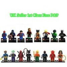 16 Pcs Avengers Super Heroes Mini Figures Dc Set Toys Boys Gift