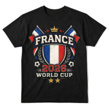 (S) France 2026 World Cup Shirt Soccer Fan French Flag Football Tee FA0070