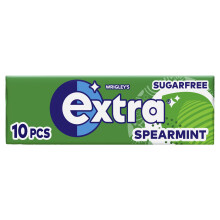 Wrigley's Extra Chewing Gum, Spearmint Flavour, 30 Packs of 10 Pieces, Sugar Free Chewing Gum Bulk Pack with Xylitol (300 pieces)
