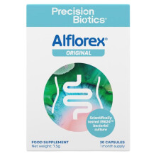 Alflorex Original - Daily Gut Health Probiotics Supplement with Unique Bifidobacterium Longum Bacteria Strain 35624 - Bacterial Cultures - 30 Capsule