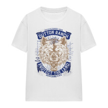 (M, Athletic Heather) Yellowstone Womens/Ladies Protect The Land Wolf Heather T-Shirt