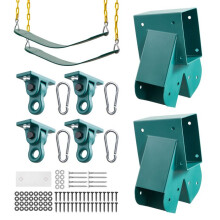 Soporte de Columpio-Duoku-Con Kit de Fijación Que Incluye 2 Soportes en A, 4 Ganchos de Suspensión, 2 Asientos de Columpio